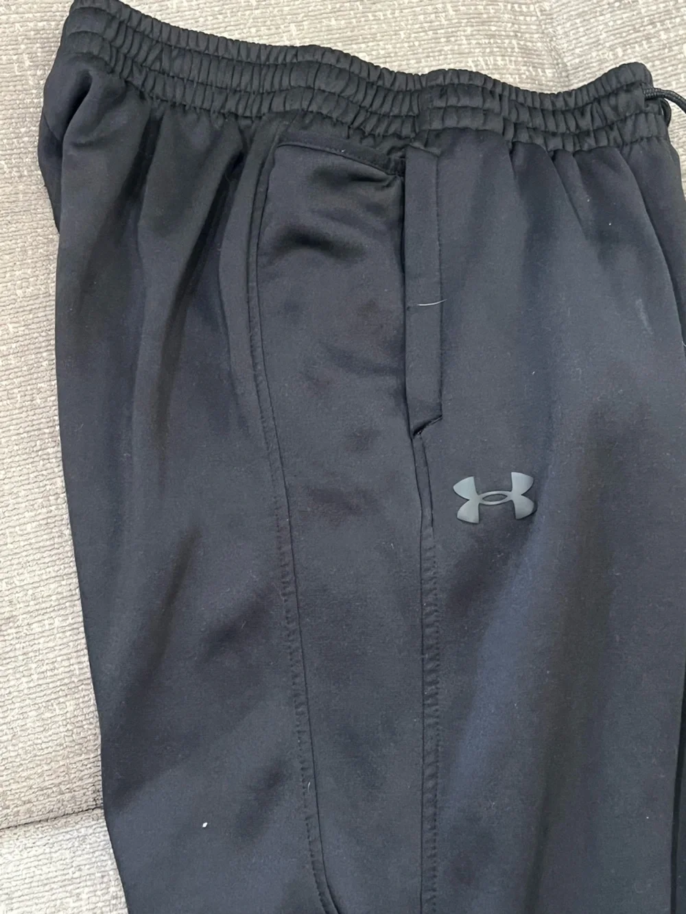 Under Armour Black Men's Athletic Joggers with Drawcord